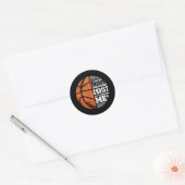 Christian Basketball Love All Things I Can Do Ronde Sticker (Envelop)