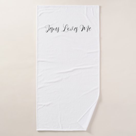 Christian bath towel Jesus loves me Badhanddoek (Badhanddoek)