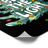 Christian Be The Light Christmas Tree Bible Verse  Poster (Hoek)