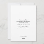 Christian BEDANKT PAPA Vaderdag Feestdagenkaart (Achterkant)