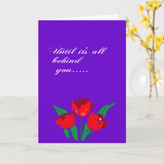 Christian bereavement expression kaart (Gele Bloem)