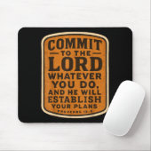Christian Bible Commit To The Lord Whatever You Do Muismat (Met muis)