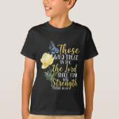 Christian Bible Verse Butterfly Rose Flower Isaiah T-shirt (Voorkant)