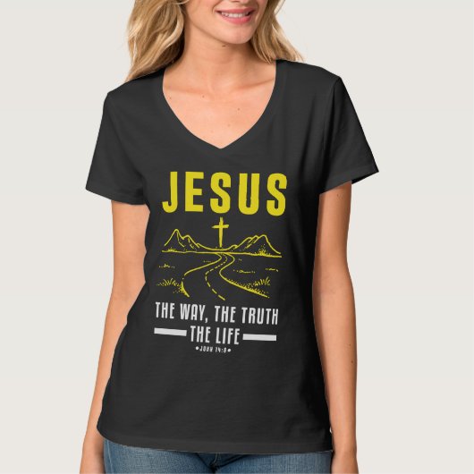 Christian Bible Verse Faith Believer Follower  1 T-shirt (Voorkant)