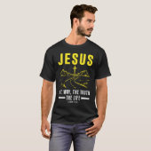 Christian Bible Verse Faith Believer Follower 1 T-shirt (Voorkant volledig)