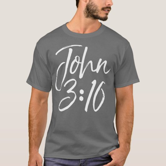 Christian Bible Verse Gift Scripture Reference T-shirt (Voorkant)