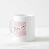 Christian Bible Verse Inspirational Valentines Day Koffiemok (Voorkant links)