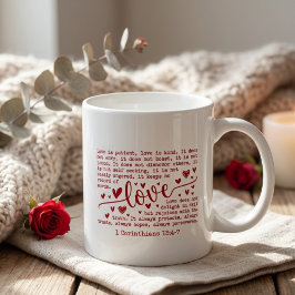 Christian Bible Verse Inspirational Valentines Day Koffiemok