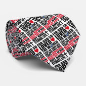 Christian Bible Verse John 3:16 Custom Necktie Stropdas (Opgerold)