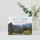 Christian Bible Verse Photo Inspiron Picture Briefkaart (Staand voorkant)