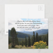 Christian Bible Verse Photo Inspiron Picture Briefkaart (Voorkant / Achterkant)