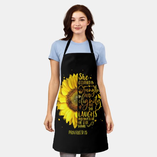 Christian Bible Verse Scripting Religious Schort (Gedragen)