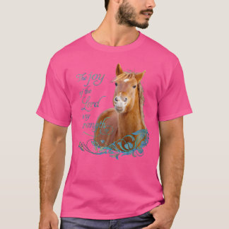 Christian Bible Verse Smiling Horse T-shirt