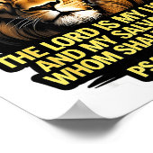 Christian Bible Verse The Lord Is My Light And My Poster (Hoek)