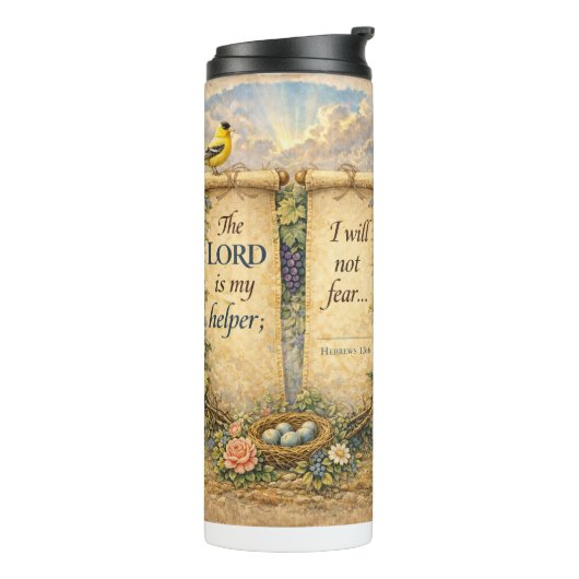 Christian Bible Verse Thermal Tumbler Water Bottle Thermosbeker (Gedraaid links)