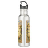 Christian Bible Verse Water Bottle Waterfles (Achterkant)