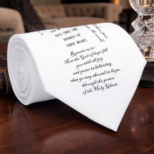 Christian Bible Verses KJV Custom Necktie