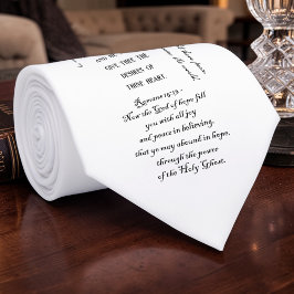 Christian Bible Verses KJV Custom Necktie Stropdas