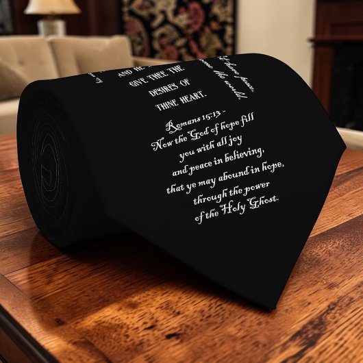 Christian Bible Verses KJV Custom Necktie Stropdas