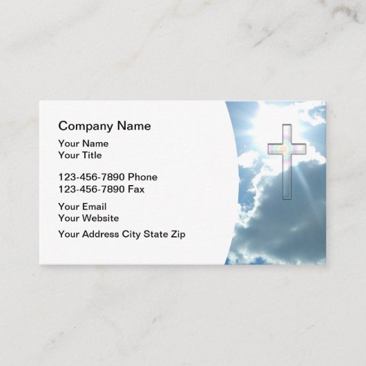 Christian Business Card Design Visitekaartje (Voorkant)