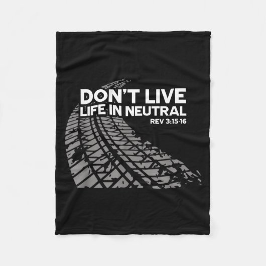 Christian Car Enthusiast Pastor - Don't Live Life  Fleece Deken (Voorkant)
