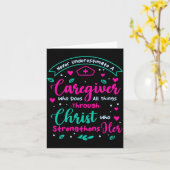 Christian Caregiver Female Caregiver Appreciation  Kaart (Gele Bloem)