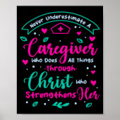 Christian Caregiver Female Caregiver Appreciation  Poster (Voorkant)