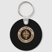 Christian Catholic Cross Holy Srit November All Sa Sleutelhanger (Voorkant)