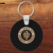 Christian Catholic Cross Holy Srit November All Sa Sleutelhanger (Voorkant)