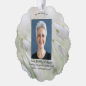 Christian Celebration of Life Snowdrop Flowers Ornament Kaart (Links)