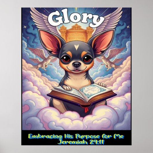 Christian Chihuahua Embracing His Purpose For Me Poster (Voorkant)