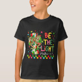 Christian Christmas Be The Light Coquette Bow Cros T-shirt (Voorkant)