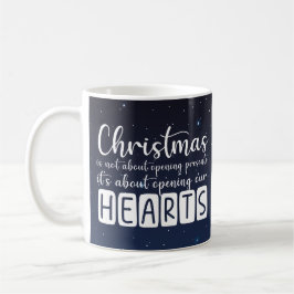 Christian Christmas heart and stars Mug Koffiemok