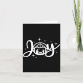 Christian Christmas Joy Jesus Nativity Scene Faith Kaart (Voorkant)