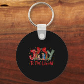 Christian Christmas Joy To The World Coquette Jesu Sleutelhanger (Voorkant)