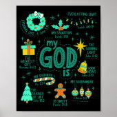 Christian Christmas My God Is Jesus Is The Reason  Poster (Voorkant)