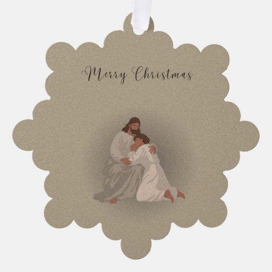 Christian Christmas Napkins Ornament Kaart (Voorkant)