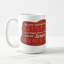 Christian Christmas Open Heart mug Koffiemok