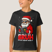 Christian Christmas Santa Bruh Read Your Bible Rel T-shirt (Voorkant)