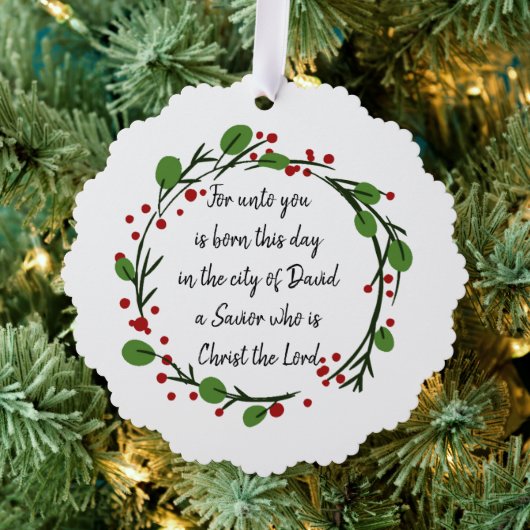 Christian Christmas Scripture Sticker Scripture Ornament Kaart (Insitu (Drie))