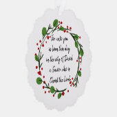 Christian Christmas Scripture Sticker Scripture Ornament Kaart (Rechts)