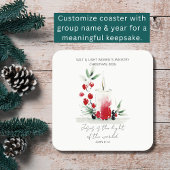 Christian Christmas Scripture Stylish Custom Event Kartonnen Onderzetters