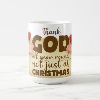 Christian Christmas Thank God Mug Koffiemok