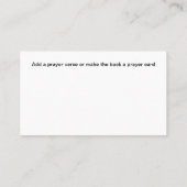 Christian Church Business Cards With Cross Visitekaartje (Achterkant)