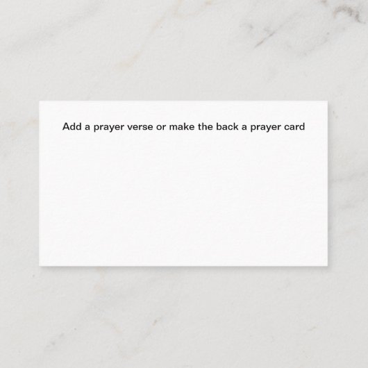 Christian Church Business Cards With Cross Visitekaartje (Achterkant)