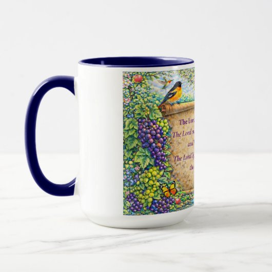 Christian Coffee Mug Floral Scripture Gift Mok (Links)