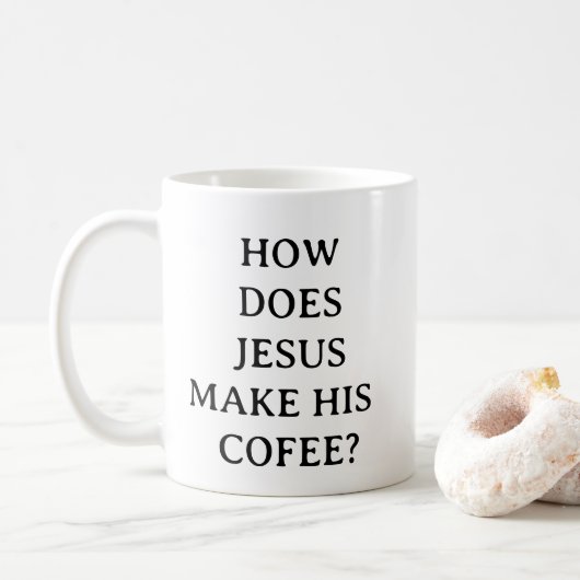 Christian Coffee Mug – Hebrews It Funny Joke Koffiemok (Met donut)