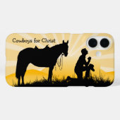 Christian Cowboy iPhone Hoesje (Achterkant (horizontaal))