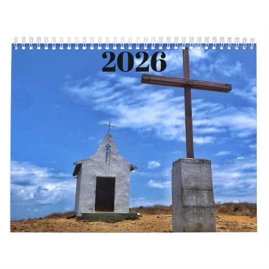 christian cross 2026 calendar   kalender (Hoes)