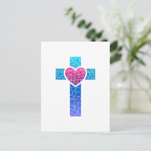 Christian Cross Briefkaart (Staand voorkant)